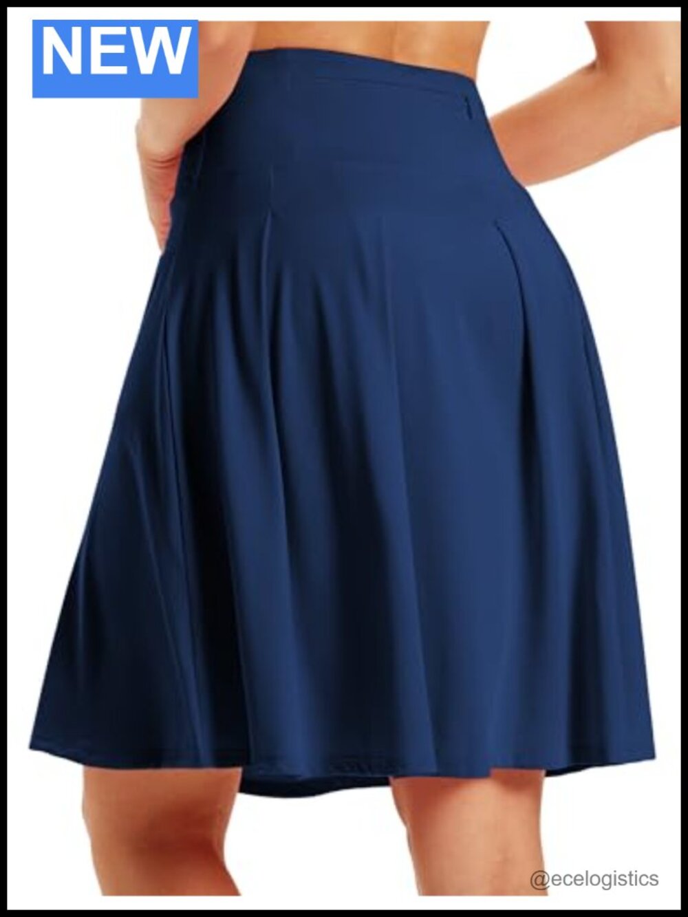 Women's 22" High Waisted Skort with Pockets Tummy Control Athletic Tennis Golf
